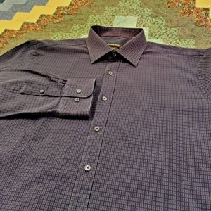 Bugatchi Tall Long Sleeve Cotton Button-Up Shirt